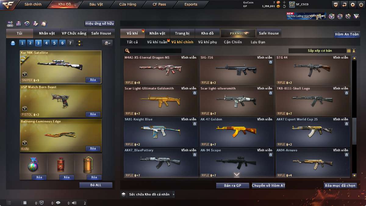 shop acc cf uy tin gia re